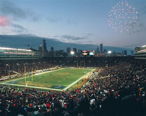 It opened in 1924 with a capacity of soldier field has the second smallest stadium in the nfl, even after a 2003 renovation increased. Night Game At Old Soldier Field | Chicago Bears Framed Print