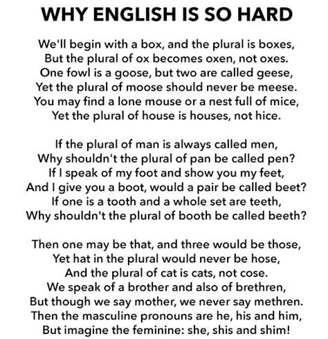 Grammarly Timeline Photos Plurals Funny Poems Learn English