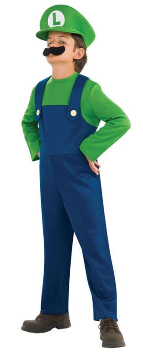 Luigi Child Costume Medium