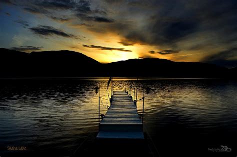 Sunset Skaha Lake Photograph By Guy Hoffman Fine Art America