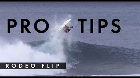 How To Do A Rodeo Flip With Jamie Obrien Youtube