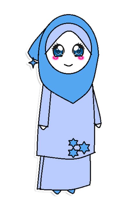 Royalty Magic Freebies Doodle Muslimah Baju Kurung