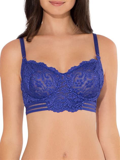 Smart And Sexy Smart And Sexy Womens Signature Lace Unlined Underwire Longline Bra Style Sa1068