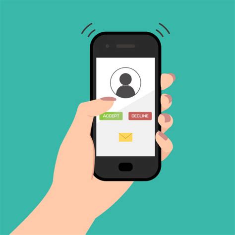 Best Incoming Call Iphone Illustrations Royalty Free Vector Graphics