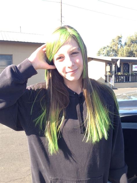 My Lime Green Dip Dyed Hair Dip Dye Hair Dyed Hair Hair Styles