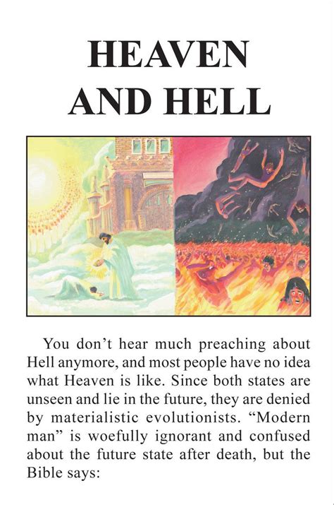 Heaven And Hell Tract Open Bible Bookstore