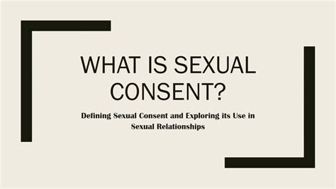 What Is Sexual Consent Youtube