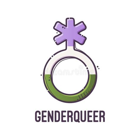 Gender Symbol Genderqueer Signs Of Sexual Orientation Vector Stock Vector Illustration Of