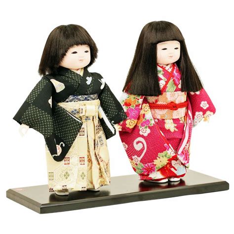 Japanese Traditional Ichimatsu Doll Couple Size 5 Dolls Museum Shop