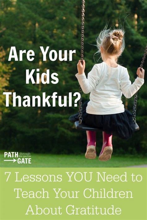 Are Your Kids Thankful Path Through The Narrow Gate Kids And