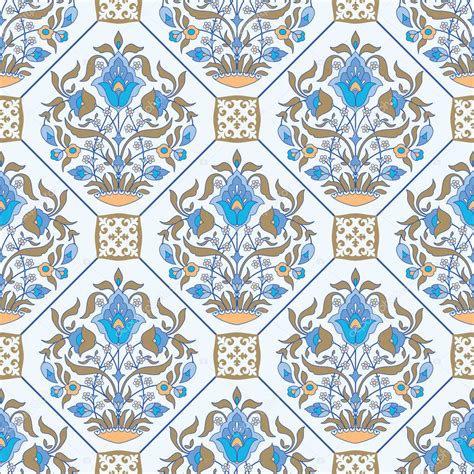 Ceramic Tile Floral Pattern — Stock Vector © Irmairma 190317504