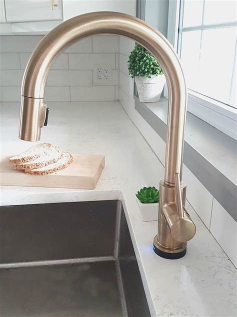 The matte black finish adds understated class while. Fixing My Design Mistake With A Gold Kitchen Faucet by ...