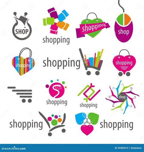Vector Logos And Shopping Discounts Basket Stock Vector Illustration