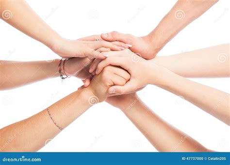Joined Hands Stock Photo Image Of Human Union Holding 47737000