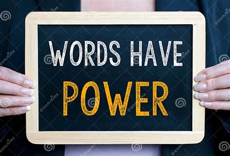 Words Have Power Stock Image Image Of Letters Chalkboard 49033905