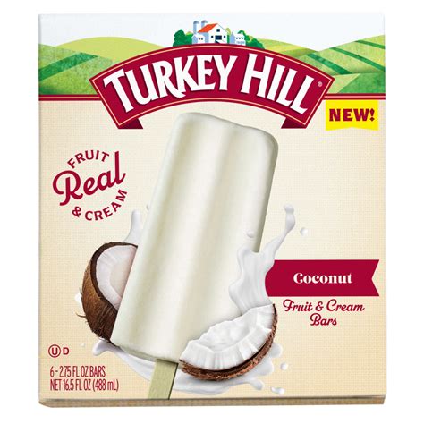 Turkey Hill Coconut Fruit Cream Bars 6 2 75 Fl Oz Packs Walmart Com