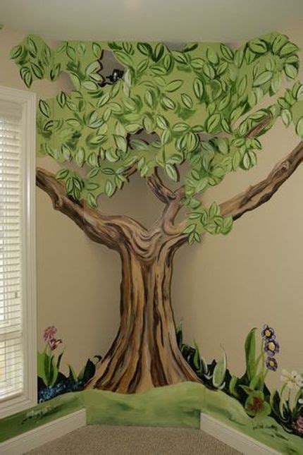 Easy Playroom Mural Design Ideas For Kids 17 Mural árbol Murales