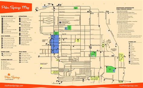 Palm Springs Tourist Map