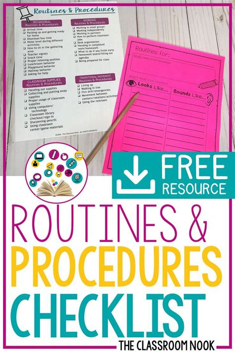 Grab This Free Checklist From The Classroom Nook To Help You Cover All