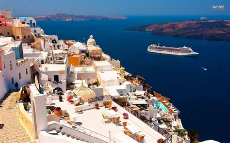 Santorini Wallpapers Wallpaper Cave