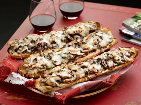 French bread pizza recipe rachael ray. Mushroom Lovers' French Bread Pizzas Recipe | Rachael Ray | Food Network