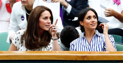 Princess Kate Duchess Meghan Attend Wimbledon To Watch Serena Williams