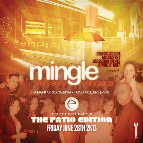 Mingle Very Sexy Very Soca Empire Lounge Toronto