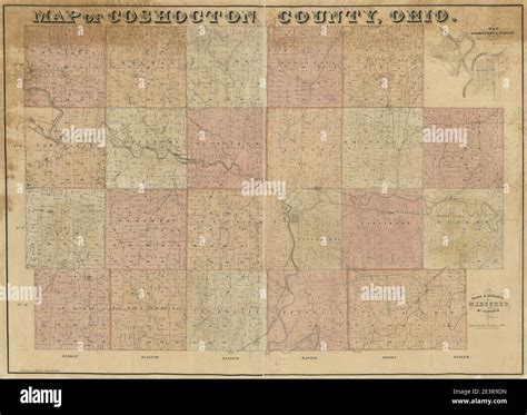 Coshocton Ohio Map Hi Res Stock Photography And Images Alamy