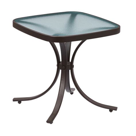Hampton Bay Mix And Match Square Metal Outdoor Side Table Fts00499