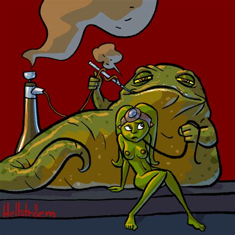 Rule 34 Breasts Female Green Skin Hellströem Jabba The Hutt Leash