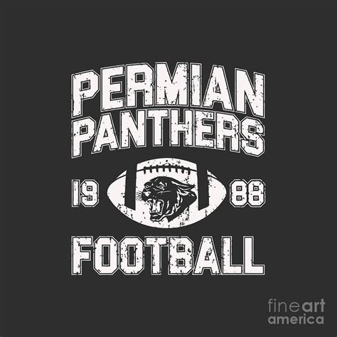 Permian Panthers 1988 Football Digital Art By Susan E Cash Fine Art