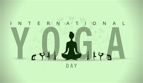 Premium Vector International Yoga Day Vector Illustration