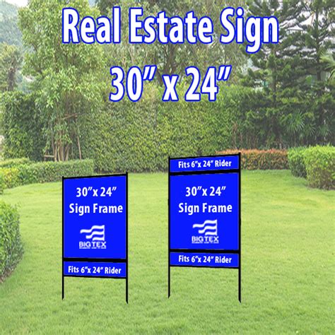 30x24 Real Estate Sign Big Tex Banners And Flags