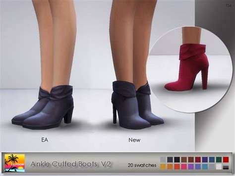 Maxis Match Cc 💌 Sims 4 Cc Shoes Boots Thick Heels