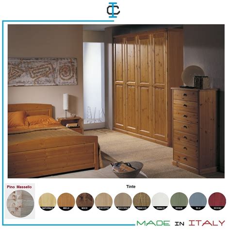 Trovi anche letti a castello, mobili giroletto, letti contenitore e tanto altro. Camere da Letto in legno a Bologna, tinta Miele art ...
