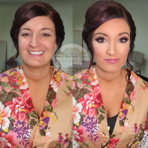 Glam Airbrush Wedding Makeup For Brides With Brown Eyes And Brown Hair