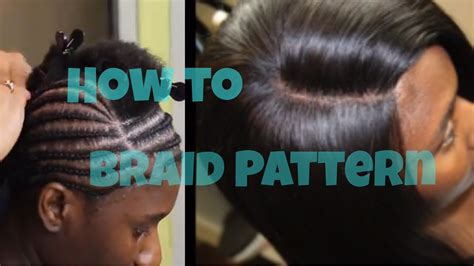 Braid Pattern Tutorial For A Lace Closure Sew In How To Youtube