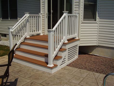 Porch Railing Ideas Front Stairs Designs With Landings Pin On Porches