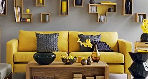 Yellow Gray Living Room Design Ideas Lentine Marine