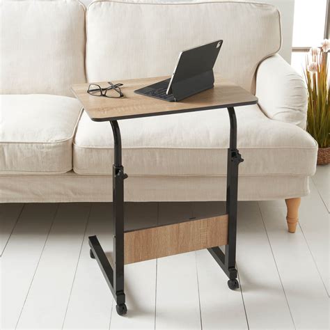 Michigan Adjustable Laptop Table With Wheels Office Bandm Stores