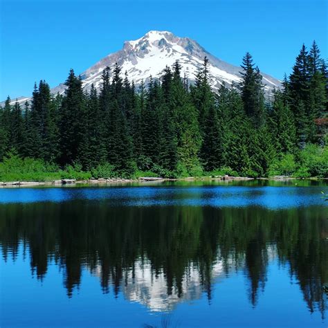 Mount Hood And Mirror Lake On A Perfect Day In Oregon 4008x4008