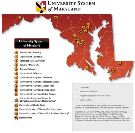 Map Of University Of Maryland United States Map