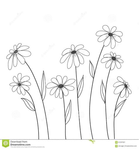 Check spelling or type a new query. Gänseblümchen-Blumen-Hand gezeichneter Vektor für ...
