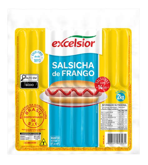 Salsicha Frango Kg Excelsior Alimentos Todo Dia Tem Um Sabor Excelente