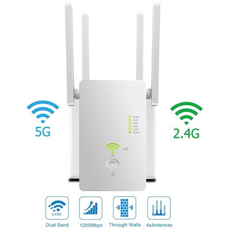 Ac1200 Wifi Repeater 24g5g 1200mbps Router Wireless Range Extender