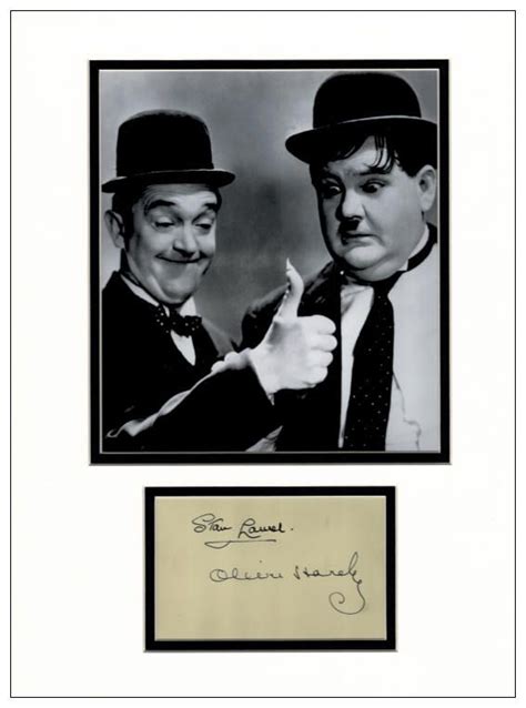 Laurel And Hardy Autograph Signed Memorabilia