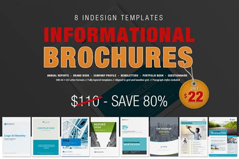 8 Informational Brochures Bundle Brochure Templates On Creative Market