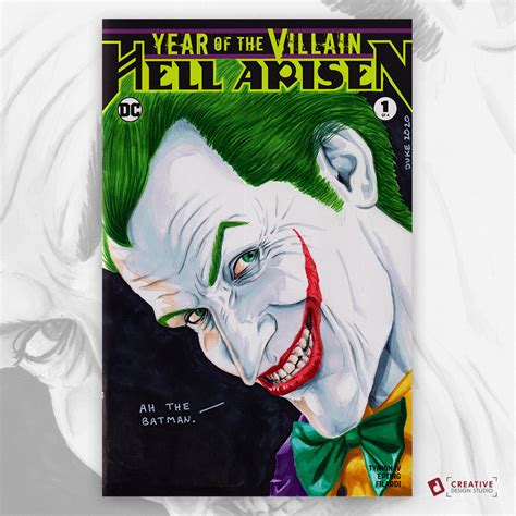 The Joker Original Art Sketch Cover Comic Book Art