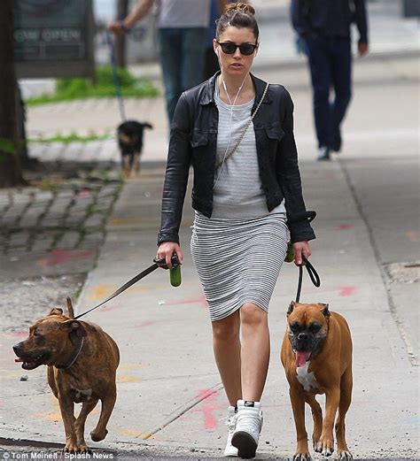 Born march 3, 1982) is an american actress. Jessica Biel sports curve-hugging stripes as she takes her ...
