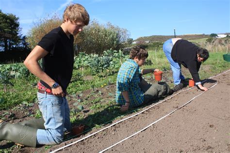 Bosavern Community Farm Planting Onions And Garlic Full Circle